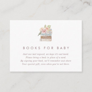 Boeken voor Baby Thee Baby Shower Kaart