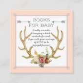 Boeken voor Baby Ticket Boho Deer Antler Blush Roz (Voorkant)