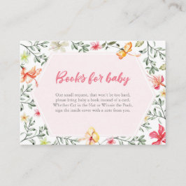 Boeken voor baby tropical Baby shower Insert Kaart