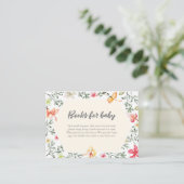 Boeken voor baby tropical Baby shower Insert Kaart (Staand voorkant)