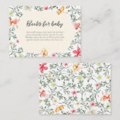 Boeken voor baby tropical Baby shower Insert Kaart (Voorkant / Achterkant)