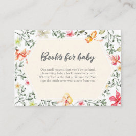 Boeken voor baby tropical Baby shower Insert Kaart