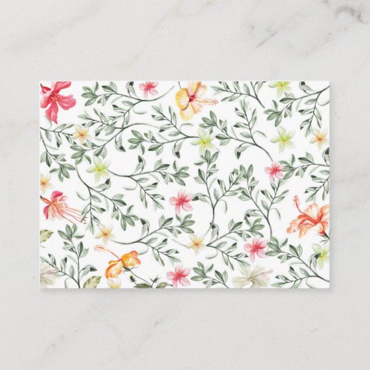 Boeken voor baby tropical Baby shower Insert Kaart (Achterkant)