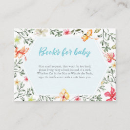 Boeken voor baby tropical Baby shower Insert Kaart
