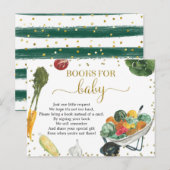 Boeken voor baby van de boerenmarkt uitnodiging briefkaart (Voorkant / Achterkant)