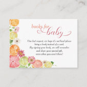 Boeken voor Baby Verzoek Little Cutie Baby shower Informatiekaartje (Voorkant)
