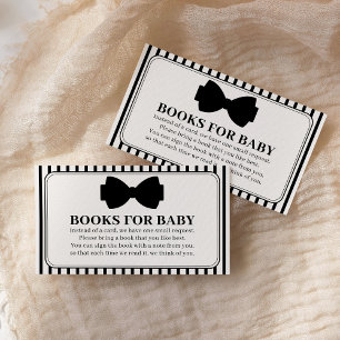Boeken voor baby voor Little Gentleman Baby Shower Informatiekaartje