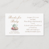 Boeken voor Baby Waterverf Baby shower Informatiekaartje (Voorkant)
