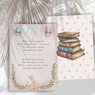 Boeken voor baby waterverf, fopspenen thema Informatiekaartje