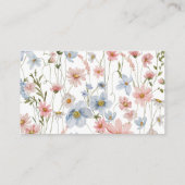 Boeken voor Baby Wildflower Kleurrijk Baby shower Informatiekaartje (Achterkant)