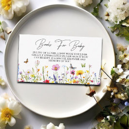 Boeken voor Baby Wildflowers Butterflies Baby show Informatiekaartje