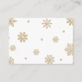 Boeken voor Baby Winter Beer Baby shower Informatiekaartje (Achterkant)