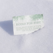 Boeken voor baby winter forest baby shower informatiekaartje