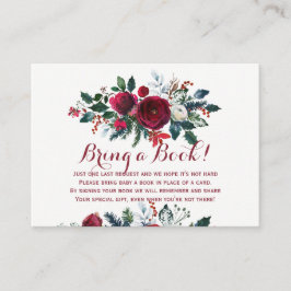 Boeken voor baby winter rood brengen een boek inse informatiekaartje