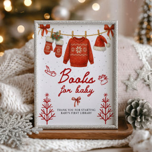 Boeken voor Baby Winter Sinterklaas Bord Foto Afdruk