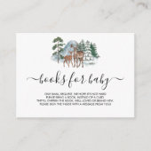 Boeken voor Baby Winter Wonderland Baby shower Dee Informatiekaartje (Voorkant)