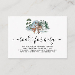 Boeken voor Baby Winter Wonderland Baby shower Dee Informatiekaartje