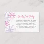 Boeken voor Baby Winter Wonderland Baby shower Roz Informatiekaartje (Voorkant)