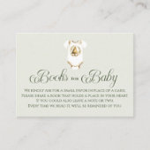 Boeken voor Baby Wintergroen Baby Shower Informatiekaartje (Voorkant)