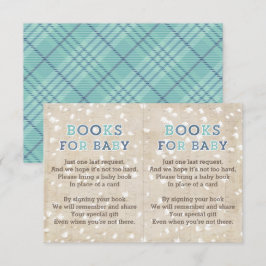 Boeken voor Baby wintersneeuw Baby shower Kaart in