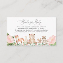 Boeken voor Baby Woodland Animals Girl Baby shower
