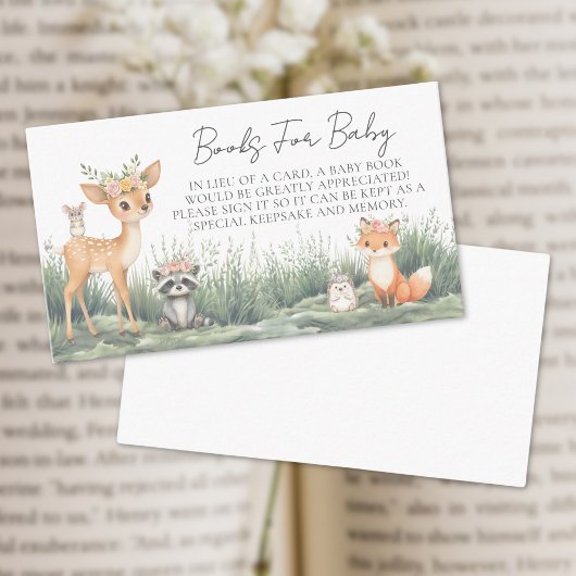 Boeken voor Baby Woodland Forest Animals Baby show Informatiekaartje