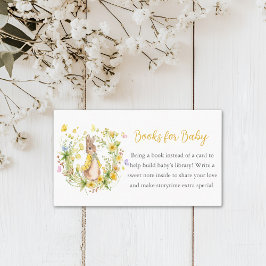 Boeken voor Baby Yellow Peter Rabbit Baby shower Visitekaartje