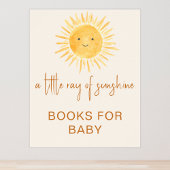 Boeken voor baby Zon-thema baby shower bord Poster