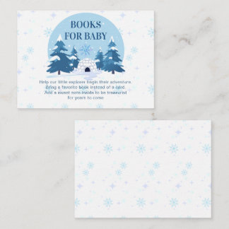 Boeken voor babyfeestje 'Een klein sneeuwvlokje' Informatiekaartje