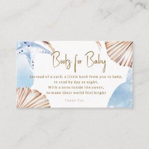 Boeken voor babyjongen kaart, Zie je snel baby kus Informatiekaartje