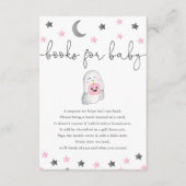 Boeken voor babymeisje Halloween baby shower Informatiekaartje (Voorkant)