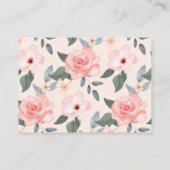 Boeken voor babymeisjes Rozen en gestapelde boeken Informatiekaartje (Achterkant)