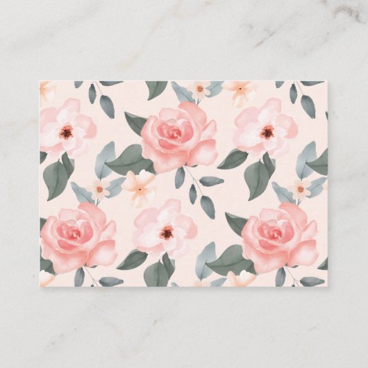 Boeken voor babymeisjes Rozen en gestapelde boeken Informatiekaartje (Achterkant)