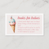 Boeken voor Baby's Ice Cream Scoops Twins Informatiekaartje (Voorkant)