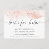 Boeken voor baby's met tweelingmeisjes waterverf w informatiekaartje (Voorkant)