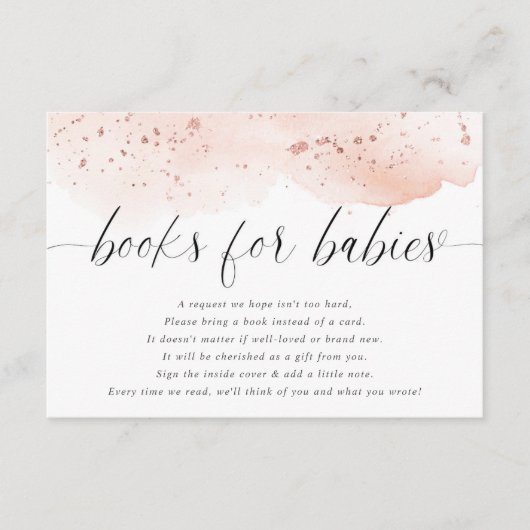 Boeken voor baby's met tweelingmeisjes waterverf w informatiekaartje (Voorkant)