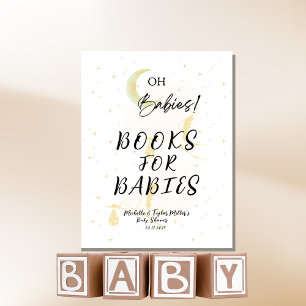 Boeken voor baby's Oh baby's! Neutrale tweelingooi Reclamebord Met Voetstuk