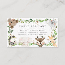 Boeken voor baby's safari thema baby shower