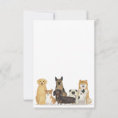 Boeken voor babyshower hond kaart (Achterkant)