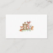 Boeken voor bosgebieden, groen voor Baby shower Informatiekaartje (Achterkant)