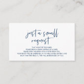 Boeken voor de baby, Modern minimalistische marine Informatiekaartje (Voorkant)