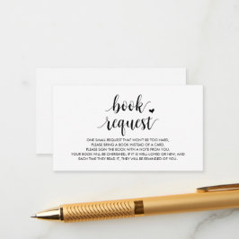 Boeken voor de baby, Moderne Cute Black Script Enc Informatiekaartje