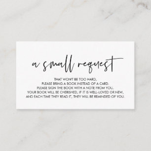 Boeken voor de baby, Moderne Minimale doopvont Informatiekaartje