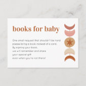 Boeken voor de Baby shower-invalieskaart Informatiekaartje (Voorkant)