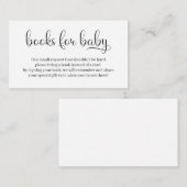 Boeken voor de Baby shower-uitnodigingskaart Informatiekaartje (Voorkant / Achterkant)