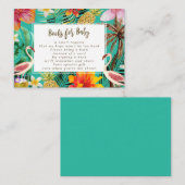 boeken voor de flamingo van de baby- verzoekkaart informatiekaartje (Voorkant / Achterkant)