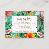 boeken voor de flamingo van de baby- verzoekkaart informatiekaartje (Voorkant)