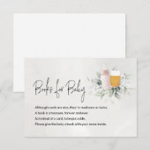 Boeken voor de Kaart van het Bericht van de Baby - (Voorkant / Achterkant)