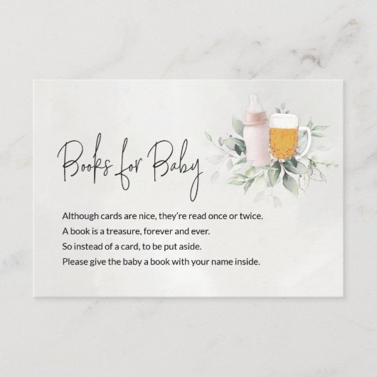 Boeken voor de Kaart van het Bericht van de Baby - (Voorkant)