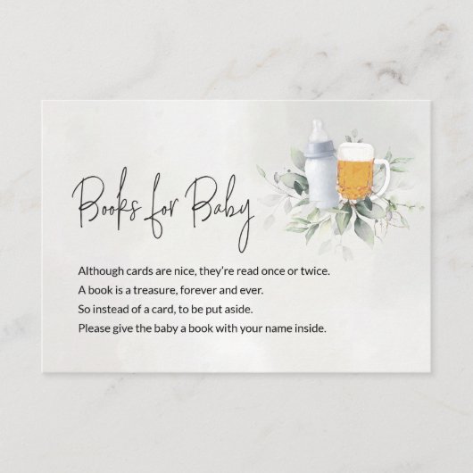 Boeken voor de Kaart van het Bericht van de Baby A (Voorkant)